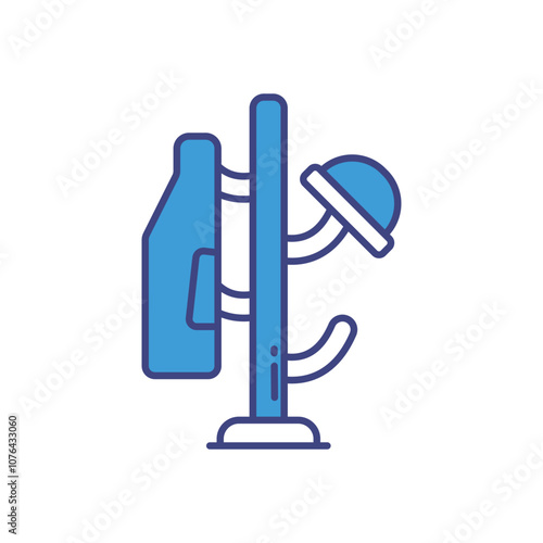 Coat Rack vector icon stock illustration