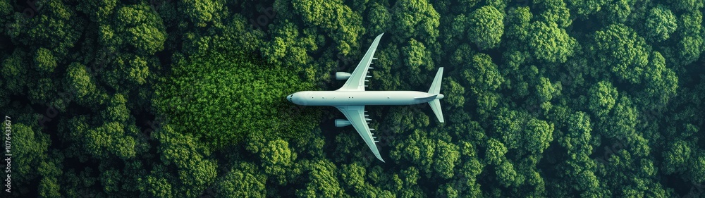 custom made wallpaper toronto digitalAirplane Flying Over Lush Green Forest Canopy
