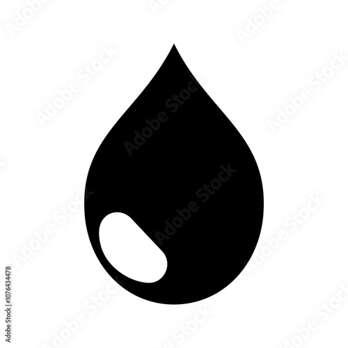 Water Drop Icon. Liquid drop icon. Drop of water simple vector icon. Symbol, logo illustration.