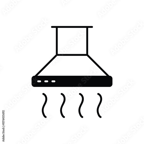 Extractor Hood vector icon stock illustration