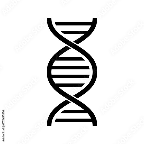 DNA icon. human genetic symbol