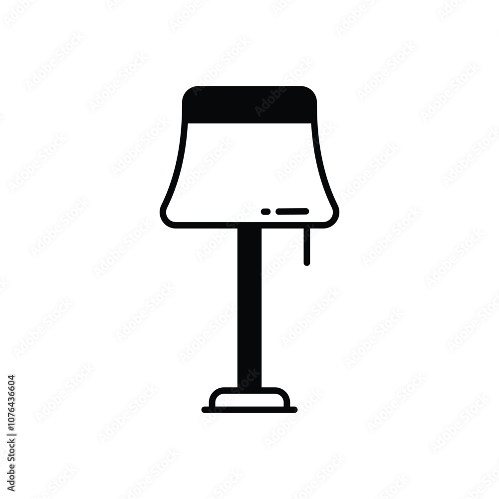 Floor Lamp vector icon stock illustration Floor Lamp vector icon stock illustration