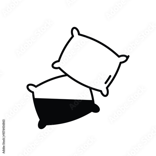 Pillow  vector icon stock illustration