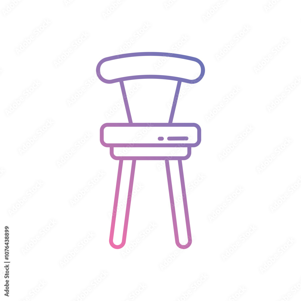Bar Stool vector icon stock illustration Bar Stool vector icon stock illustration