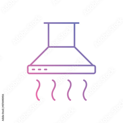 Extractor Hood vector icon stock illustration