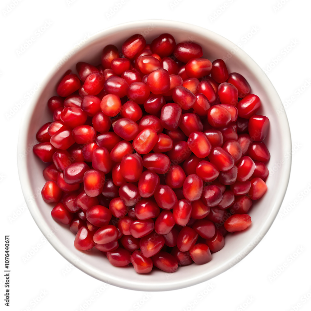 Red pomegranate seed isolated on transparent background Red pomegranate seed isolated on transparent background