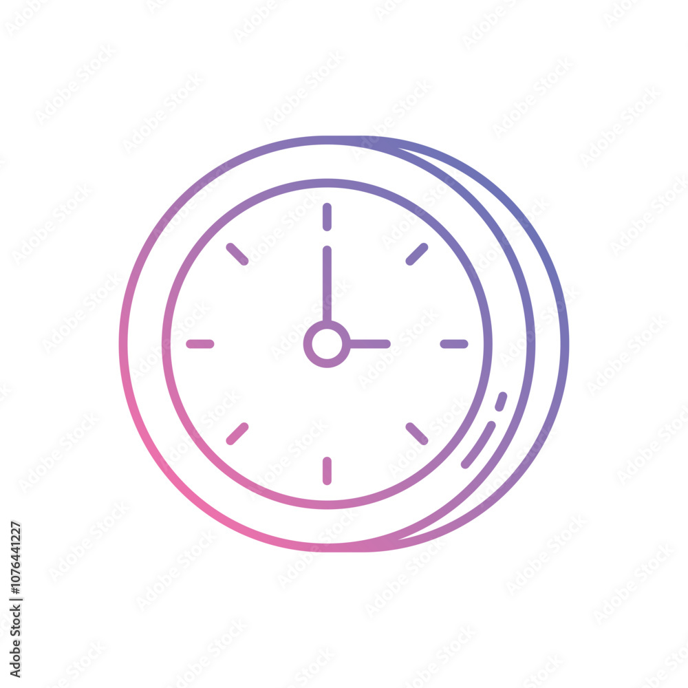 Clock vector icon stock illustration Clock vector icon stock illustration