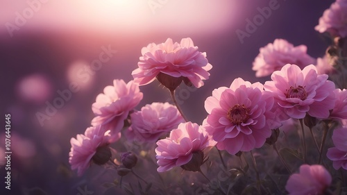 Beautiful Wild flowers in a sunny spring day