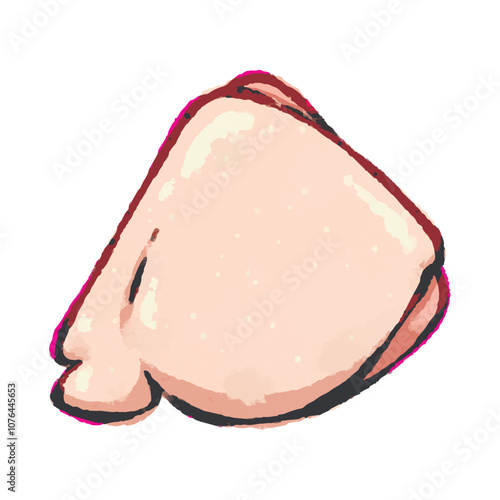 Raw chicken thigh