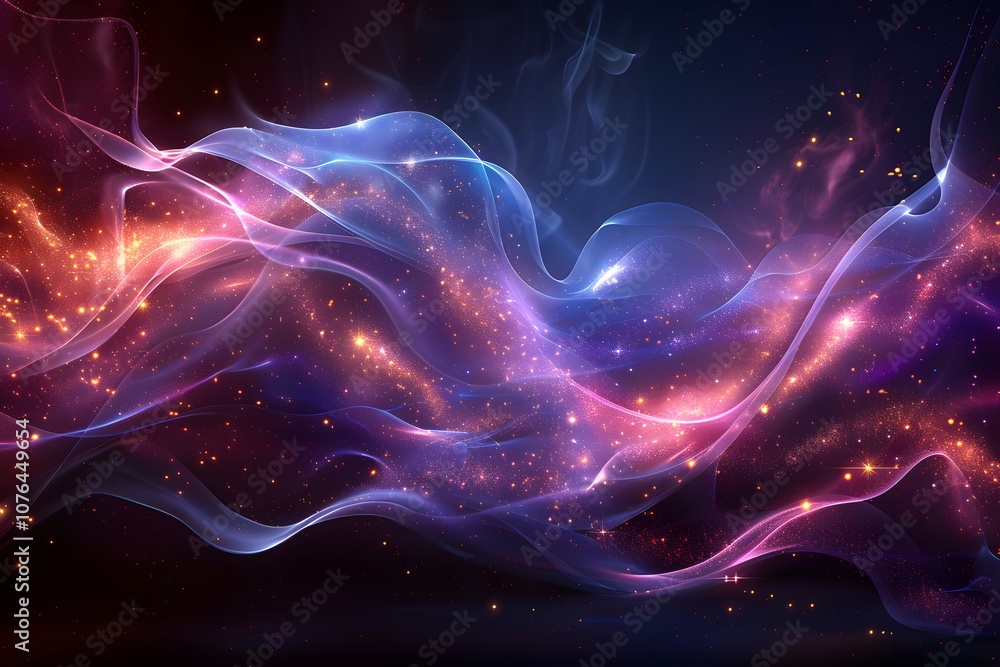 Mystical Cosmic Energy Waves - Abstract Art for Digital Design and Posters Mystical Cosmic Energy Waves - Abstract Art for Digital Design and Posters