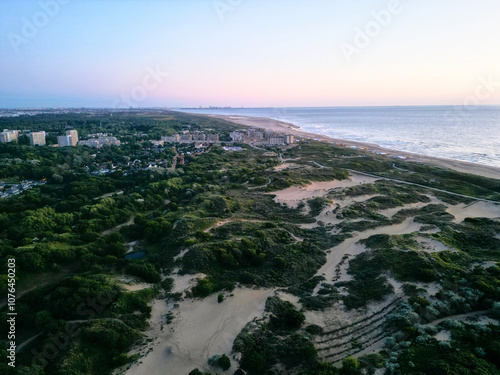 Kijkduin Den haag Netherland sunset drone