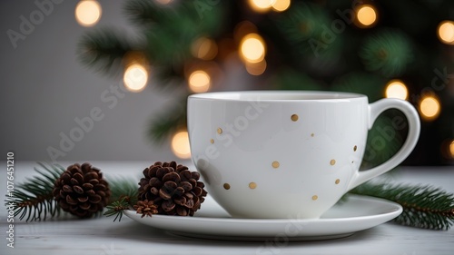 white_ceramic_cup_with_black_coffee chrismas decoration