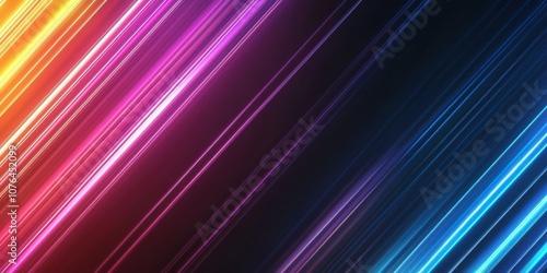 A vibrant abstract background featuring diagonal streaks of colorful light, evoking a sense of energy and movement.