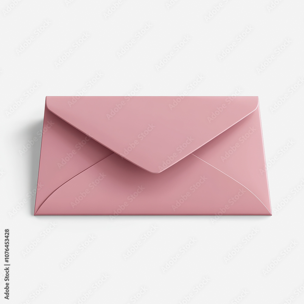 Elegant Pink Envelope on a Clean Background, Perfect for Invitations, Letters, or Greeting Cards to Convey a Touch of Sophistication and Style Elegant Pink Envelope on a Clean Background, Perfect for Invitations, Letters, or Greeting Cards to Convey a Touch of Sophistication and Style