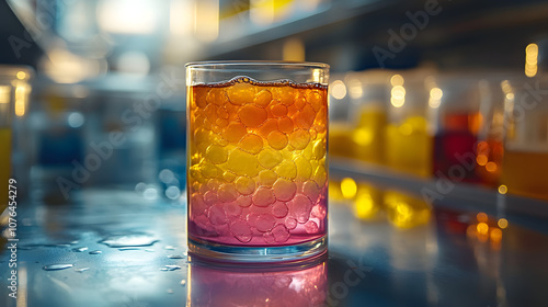 Close-up of a petri dish containing colorful bacterial colonies, highlighting the diversity of microbial life, scientific exploration, and microbiology research, showcasing vibrant bacterial growth pa