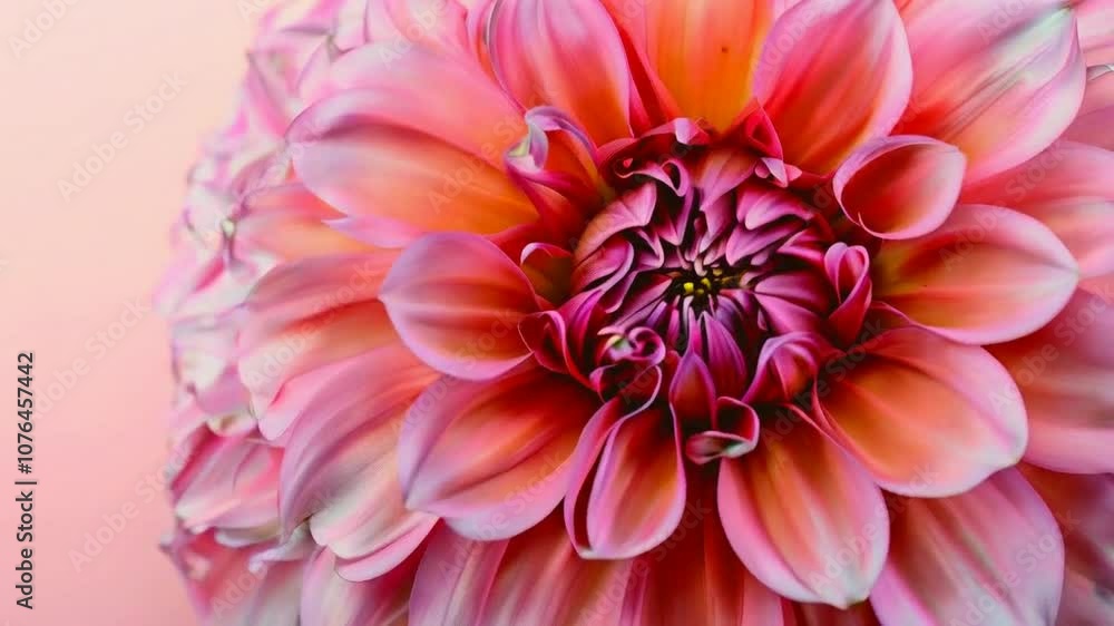 A close-up of a vibrant pink dahlia flower showcasing intricate petal patterns. A close-up of a vibrant pink dahlia flower showcasing intricate petal patterns.