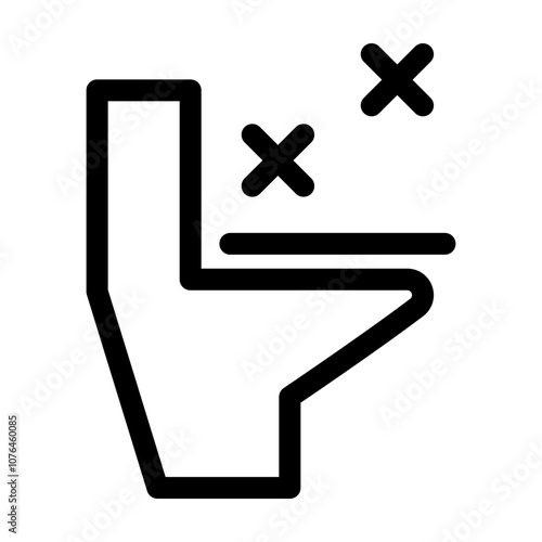 Toilet icon template