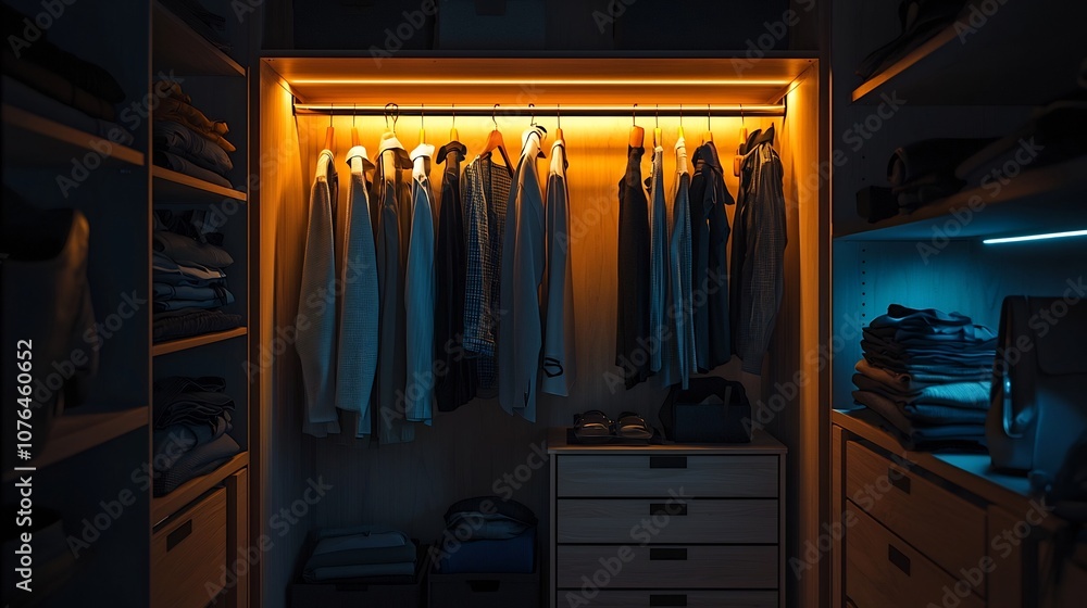 Softly Glowing Minimalist Closet With Curated Capsule Wardrobe Softly Glowing Minimalist Closet With Curated Capsule Wardrobe