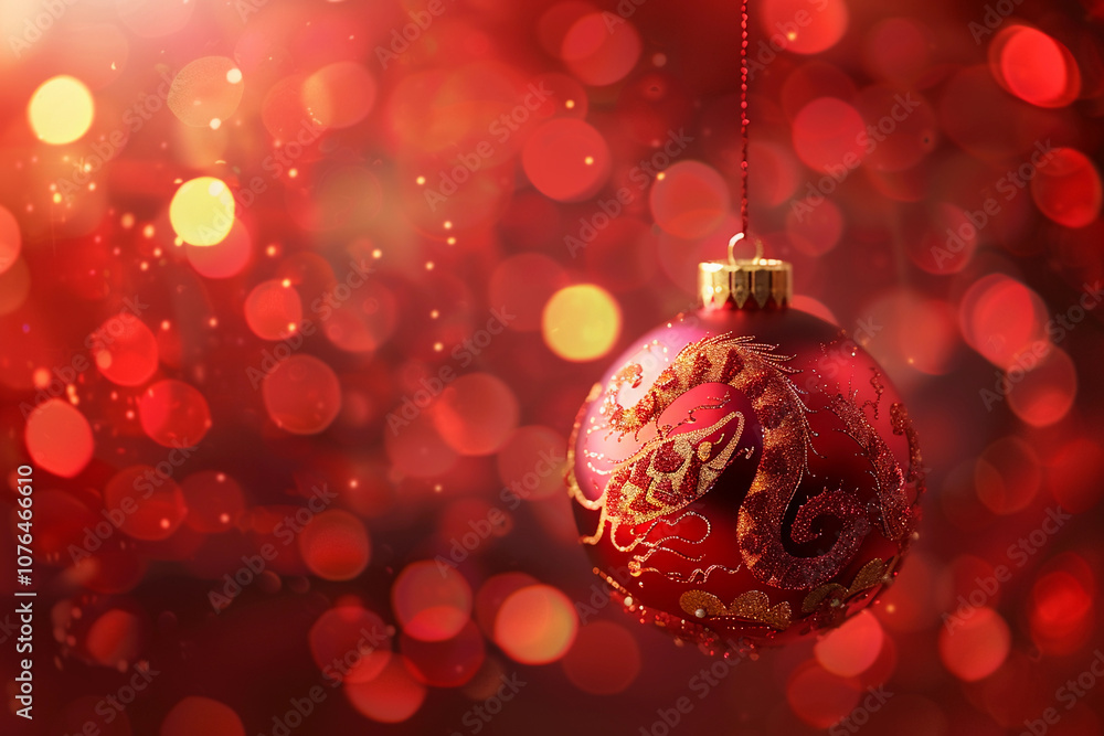 Beautiful greeting card with holiday composition for happy and joy celebrate New Year Beautiful greeting card with holiday composition for happy and joy celebrate New Year
