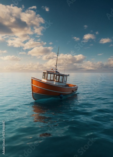 boat on the sea