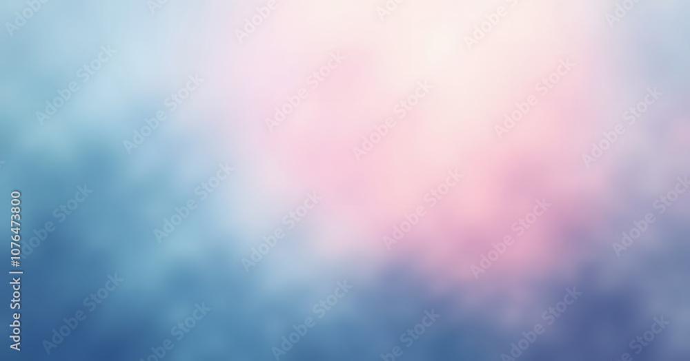Obraz premium A dreamy, textured gradient image blending soft blue and pink tones, creating a soothing and abstract visual effect with a slightly blurred appearance.