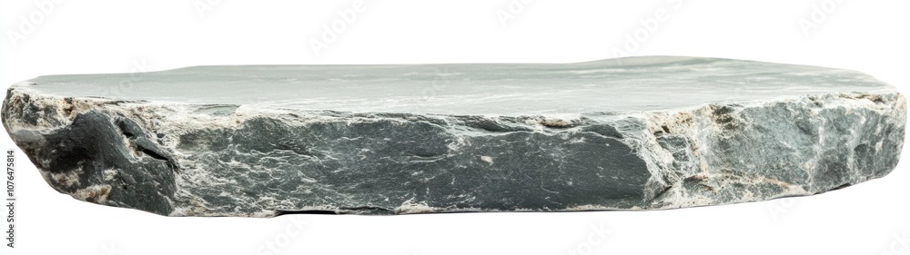Fototapeta premium Isolated Flat Lay of a Gray Stone Platform