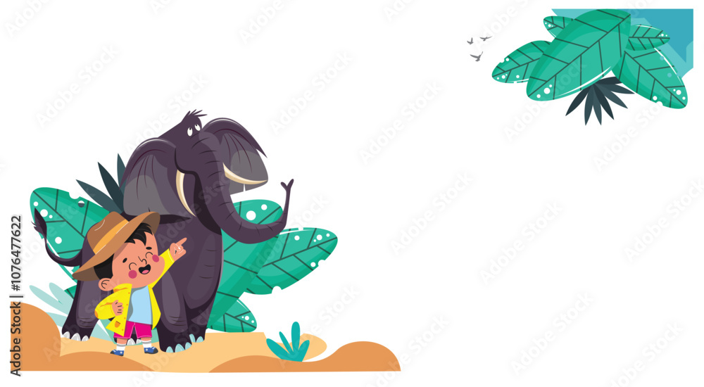 Naklejka premium Cute cartoon anime characters background Draw vector illustration greeting card and print pattern . adorable, animals kids art.