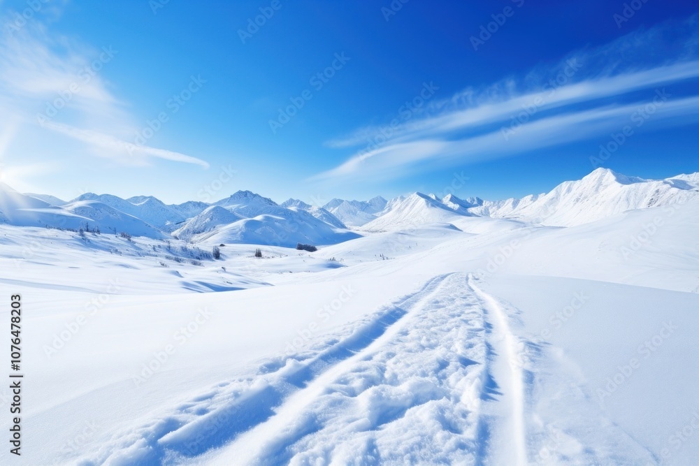 Snow landscape mountain outdoors. Snow landscape mountain outdoors.
