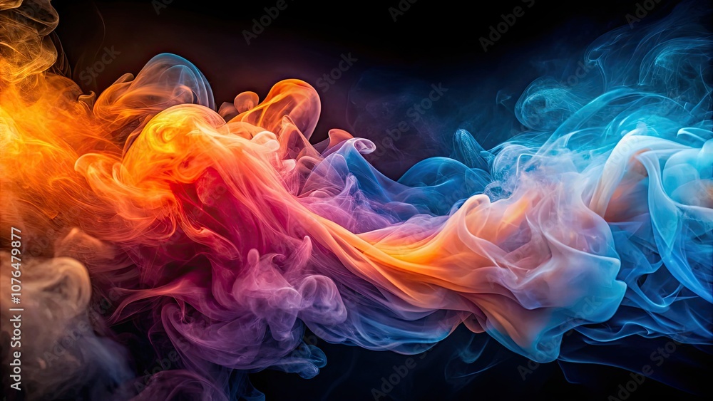 A striking ultrawide abstract smoke backdrop in shades of orange, pink, and blue gradients, ideal for minimalist photography, evoking creativity and serene beauty. A striking ultrawide abstract smoke backdrop in shades of orange, pink, and blue gradients, ideal for minimalist photography, evoking creativity and serene beauty.