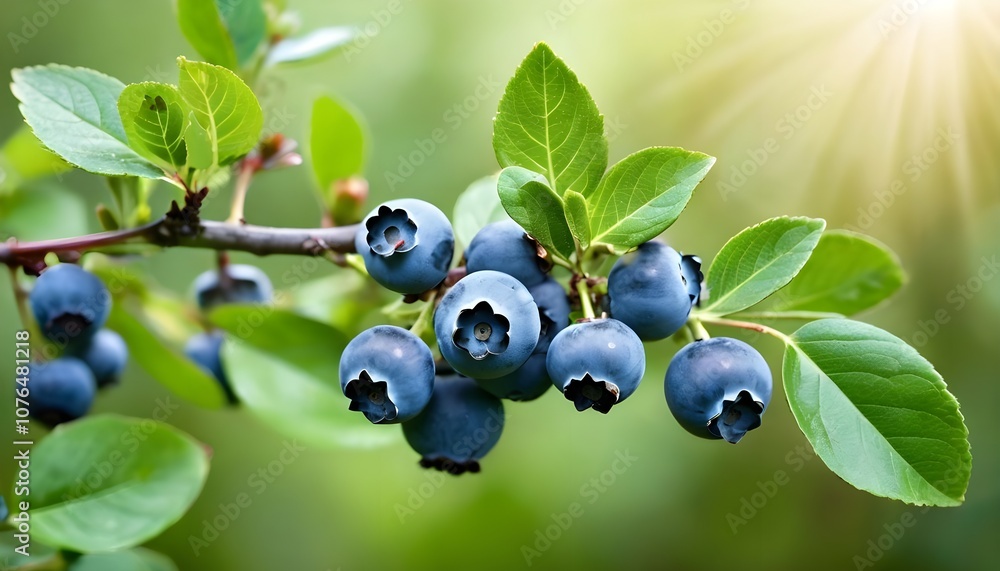blueberry, Blueberry Branch: Fresh Berries in the Wild blueberry, Blueberry Branch: Fresh Berries in the Wild