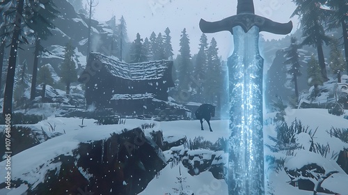 Ice Blade of the Frostborn - Sword of the Frozen Realm