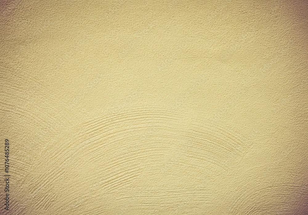 Obraz premium Textured yellow plaster with subtle swirl patterns