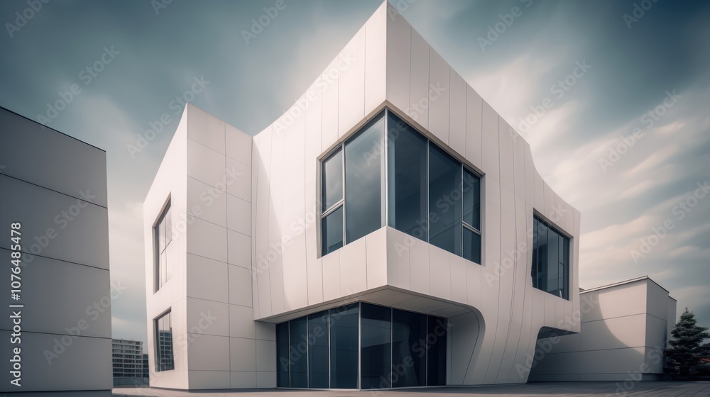 Modern White Building Architecture Modern White Building Architecture