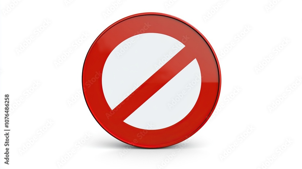 Red No Entry Sign Red No Entry Sign