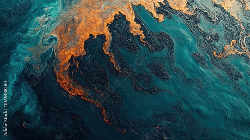 Abstract Swirling  Paint