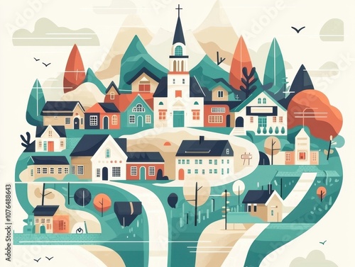 Discover the charm of a rural town embracing american values through community and connection