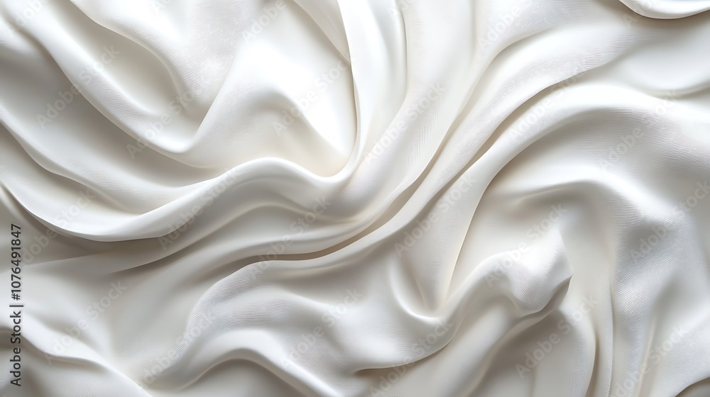 Abstract Draped White Fabric Texture with Subtle Lines Abstract Draped White Fabric Texture with Subtle Lines