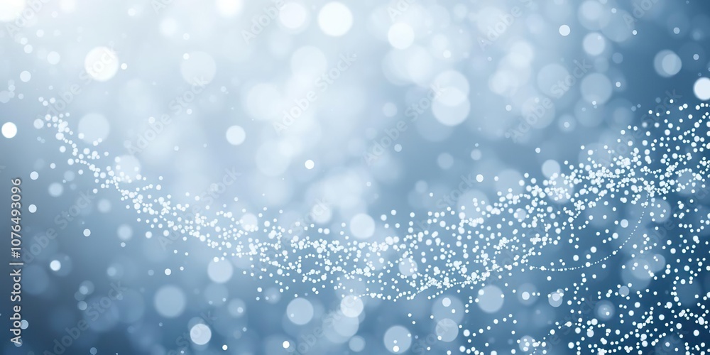 A delicate, swirling pattern of silver particles fills the air in a peaceful, ethereal environment, air, surreal A delicate, swirling pattern of silver particles fills the air in a peaceful, ethereal environment, air, surreal