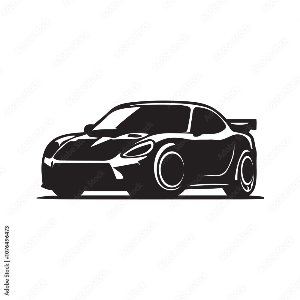 car silhouette vector on a white background car silhouette vector on a white background