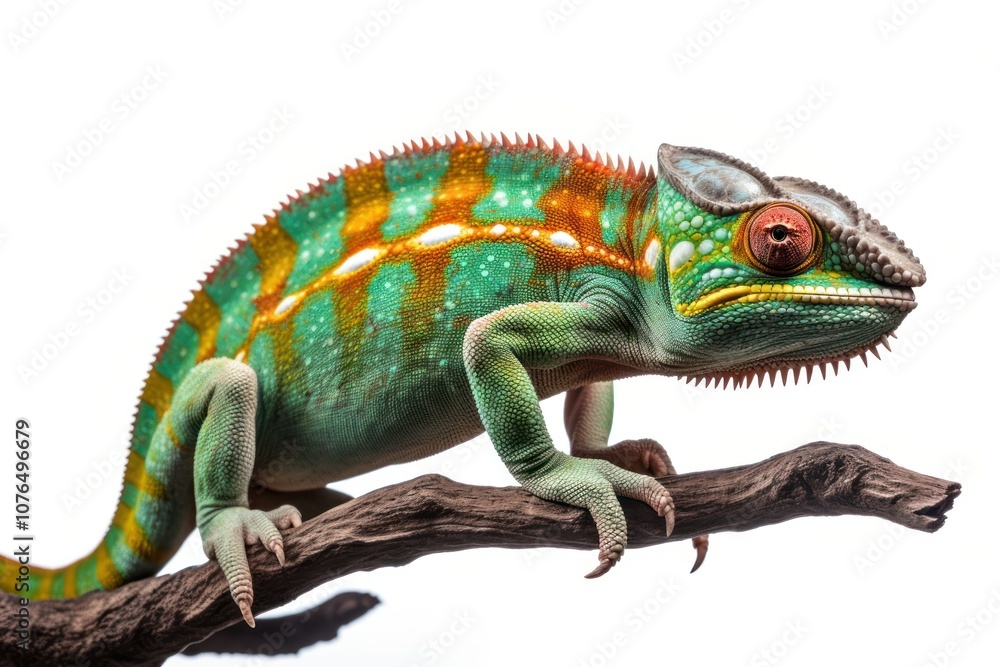 Fototapeta premium Chameleon reptile animal lizard.