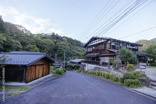 Nakasendo Trail Landscape in Japan photo