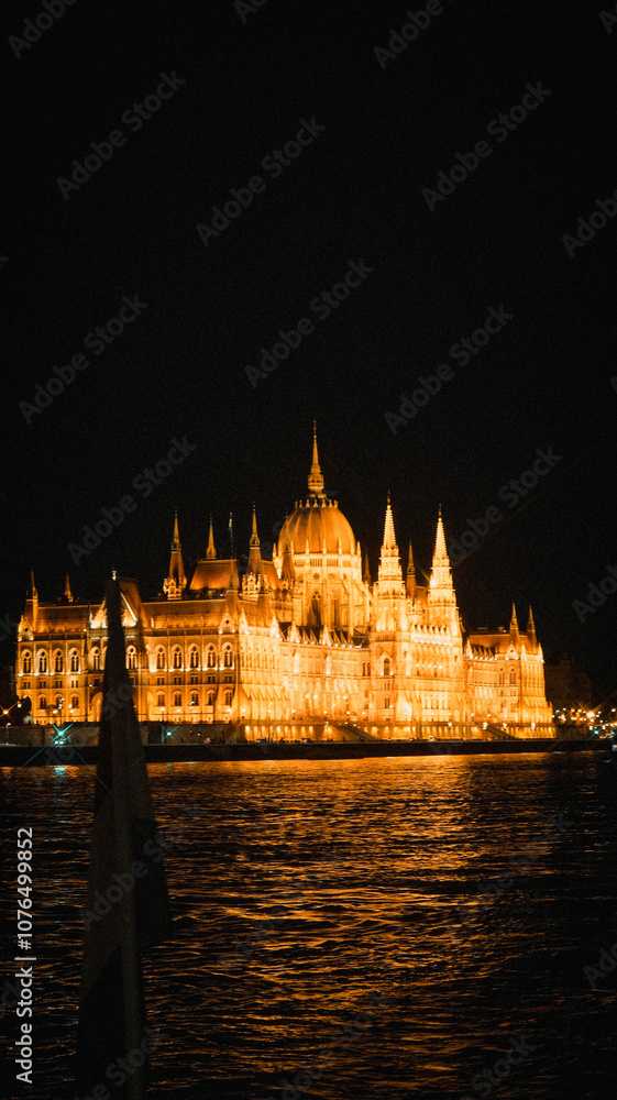 Fototapeta premium budapest parliament at night