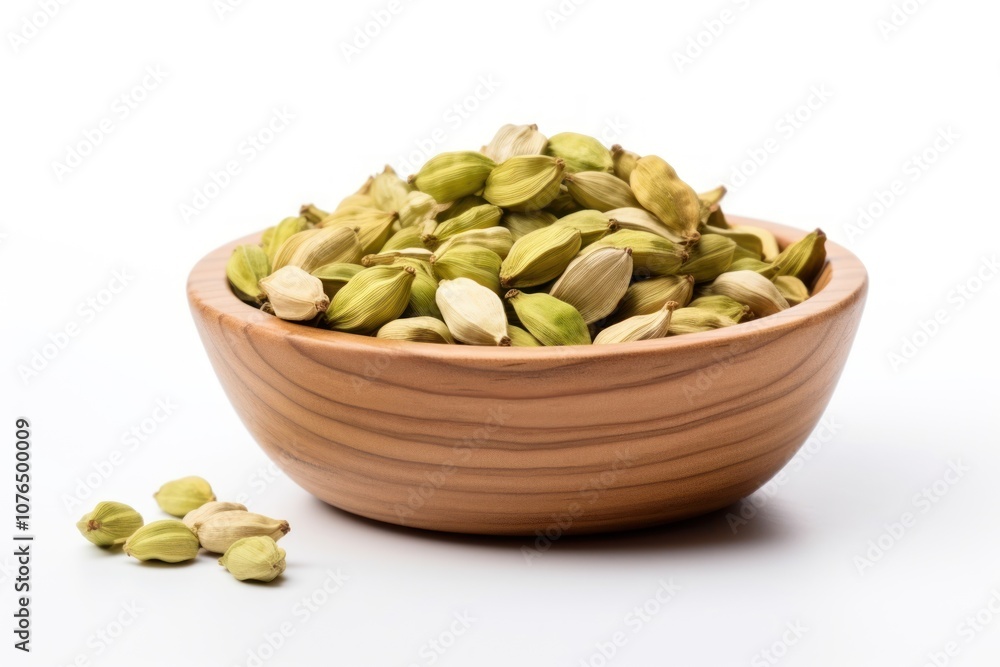 Cardamom spice food white background. Cardamom spice food white background.