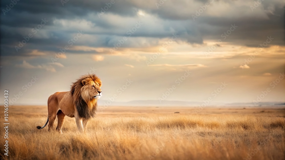 Majestic Minimalist Photography of Lions in Their Natural Habitat, Capturing the Essence of Strength and Grace in a Serene Landscape Majestic Minimalist Photography of Lions in Their Natural Habitat, Capturing the Essence of Strength and Grace in a Serene Landscape