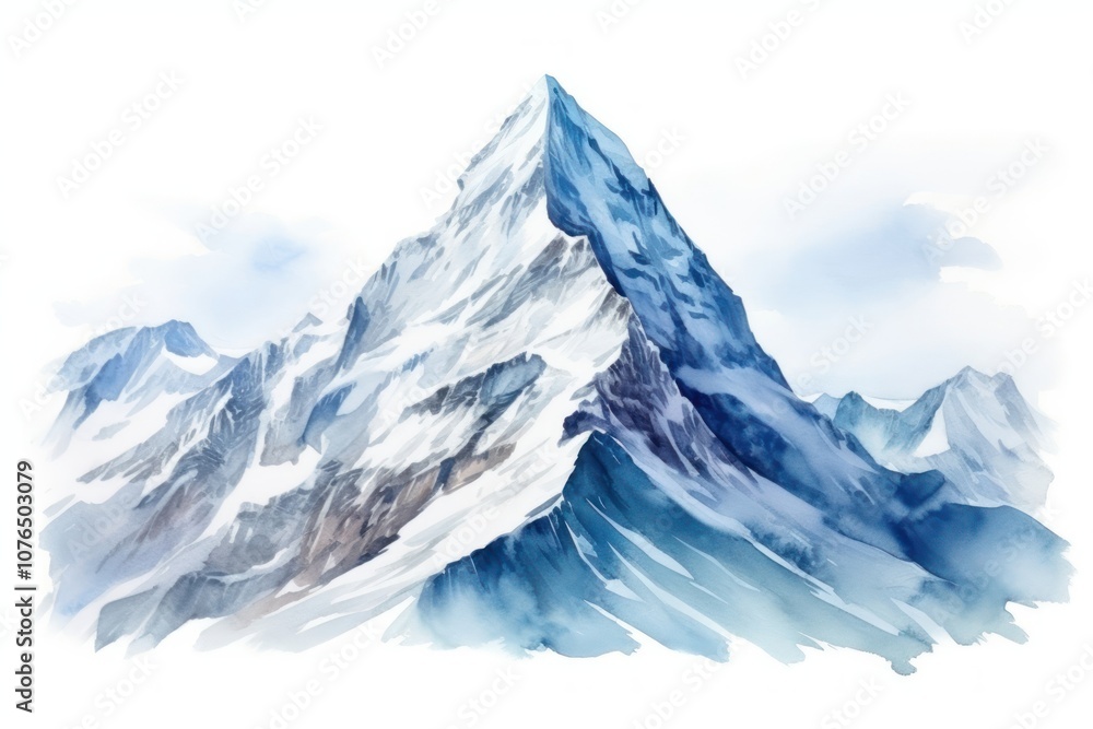 Fototapeta premium Mountain glacier nature snow.