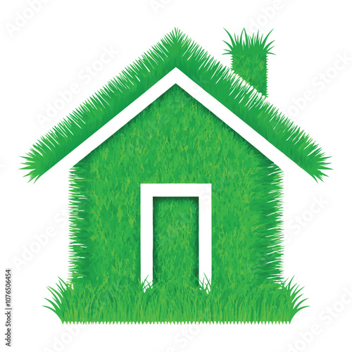 Textured Grass Home Symbol