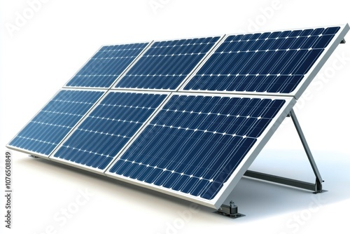 A single solar panel mounted on a metal stand, great for outdoor use