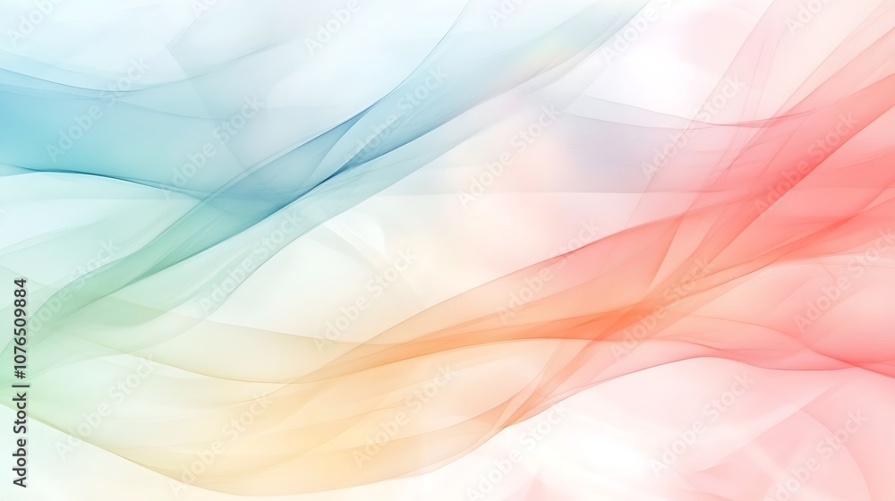 Abstract Background with Intertwined Pastel Waves Abstract Background with Intertwined Pastel Waves