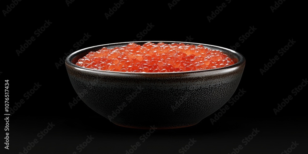 Ikura Sashimi in small bowl Product photographyappeti Ikura Sashimi in small bowl Product photographyappeti