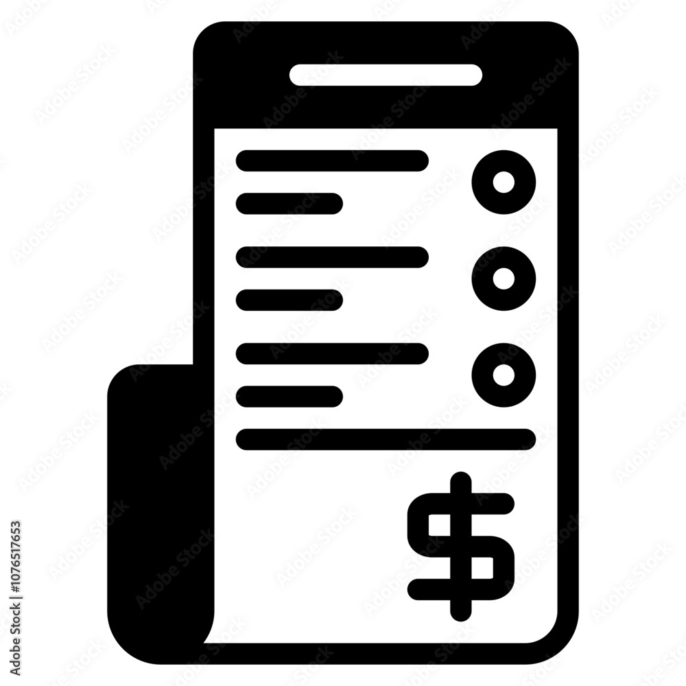 Invoice Template Icon for Financial Management Invoice Template Icon for Financial Management